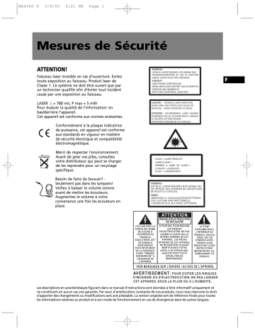 Thomson MS4300 Manuel du propriétaire | Fixfr