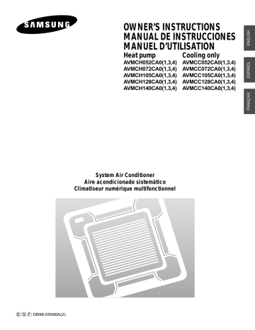 AV-MCH070EA0 | AV-MCH052EA0 | Samsung AV-MCH105EA0 Manuel du propriétaire | Fixfr