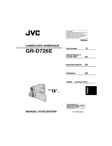 JVC GR-D726EX Manuel du propriétaire | Fixfr