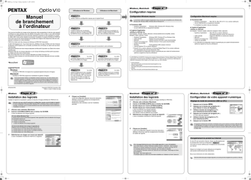 Pentax Optio V10 Manuel du propriétaire | Fixfr