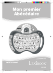 Lexibook ABC10FR MON PREMIER ABECEDAIRE Manuel du propri&eacute;taire