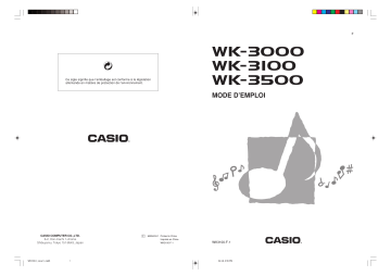 WK-3100 | Manuel du propriétaire | Casio WK-3000 Manuel utilisateur | Fixfr