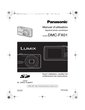 Panasonic Lumix DMC-FX01 Manuel du propriétaire | Fixfr