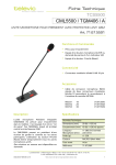 TELEVIC CML5500-TGM406-A Manuel utilisateur