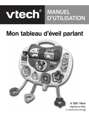 VTech TABLEAU D EVEIL PARLANT Manuel du propriétaire | Fixfr