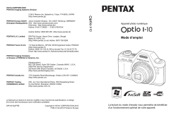 Pentax Optio I-10 Manuel du propriétaire
