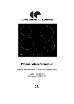 CONTINENTAL EDISON CECPV4Z Manuel du propriétaire