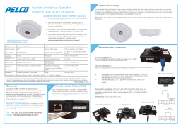 Pelco Evolution Indoor Camera Manuel utilisateur