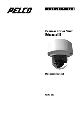 Pelco Sarix Enhanced 3 Dome Guide d'installation