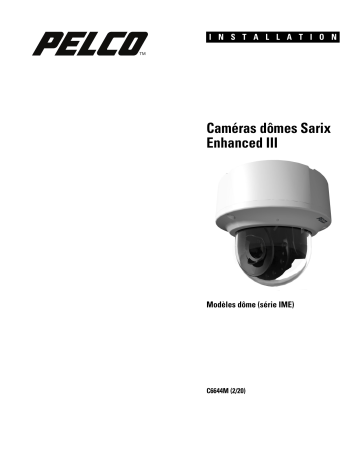 Installation manuel | Pelco Sarix Enhanced 3 Dome Guide d'installation | Fixfr