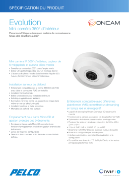 Pelco Evolution 360 Indoor Mini Camera Manuel utilisateur