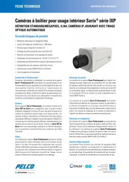 Pelco Sarix IXP Series Indoor Box Camera Manuel utilisateur