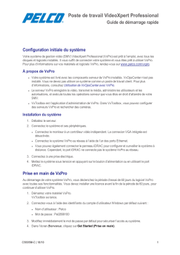 Pelco VideoXpert Professional Workstation Guide de démarrage rapide