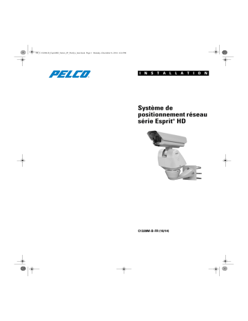 Installation manuel | Pelco Esprit HD Series Network Positioning System Guide d'installation | Fixfr