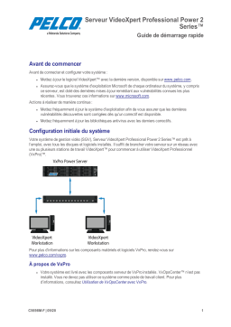 Pelco VideoXpert Professional Power 2 Series Server™ Guide de démarrage rapide