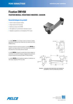 Pelco EM1450 Mount Manuel utilisateur