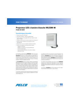 Pelco WLEDM-90 White Light LED Illuminator Manuel utilisateur