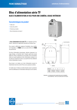 Pelco TF Sery Manuel utilisateur