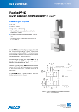 Pelco PP400 Mount Manuel utilisateur