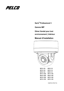 Pelco Sarix Pro 3 IMP Series Dome Guide d'installation