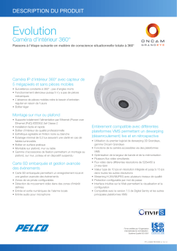 Pelco Evolution 360 Indoor Camera Manuel utilisateur