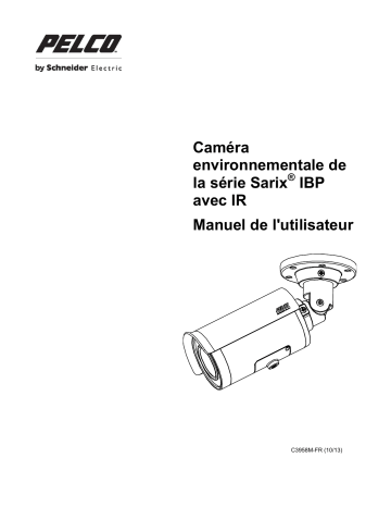 Pelco Sarix IBP Series Environmental Bullet Camera Manuel utilisateur | Fixfr