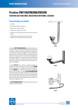 Pelco EM1109-EM2000-EM2200 Mount Manuel utilisateur