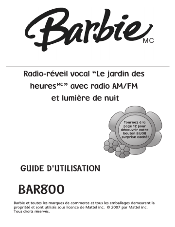 Emerson BAR800 Manuel du propriétaire | Fixfr