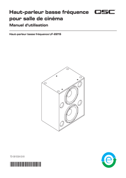 QSC SC-223 Manuel utilisateur