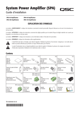 QSC SPA2-60 Manuel utilisateur