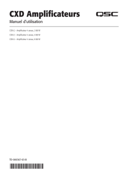 QSC CXD4.2 Manuel utilisateur