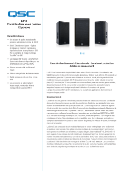 QSC E112 Manuel utilisateur