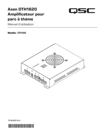 QSC Axon DTH1620 Manuel utilisateur | Fixfr