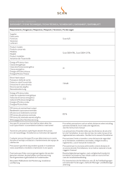 SCAN 5004 FRL Wood insert Manuel utilisateur