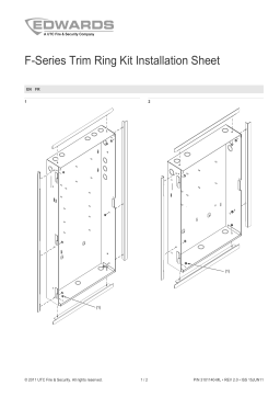 EDWARDS F-TRIM Guide d'installation