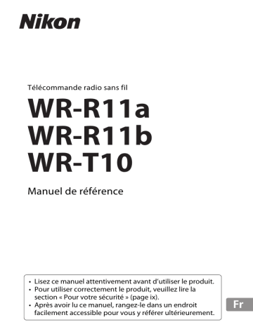 WR-R11a | Nikon WR-R11b Manuel utilisateur | Fixfr