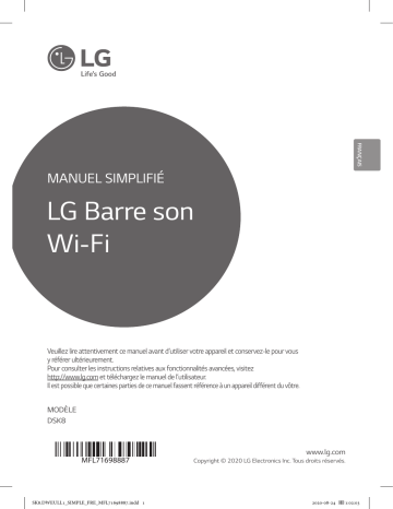 LG DSK8 Mode d'emploi | Fixfr