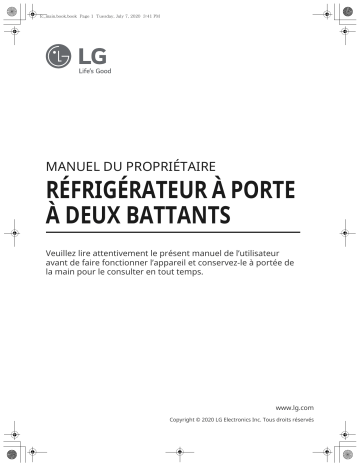 LG LRMXC1803S Manuel du propriétaire | Fixfr