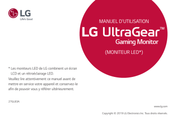 LG 27GL83A-B Manuel utilisateur | Fixfr