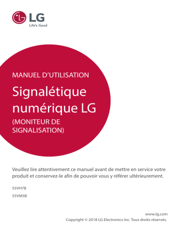 55VH7B-B | 55VH7B-A | 55VM5B-A | LG 55VM5B-B Manuel du propriétaire | Fixfr