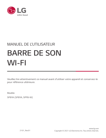 LG SP8YA Manuel du propriétaire | Fixfr