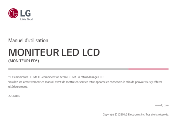 LG 27QN880-B Manuel utilisateur | Fixfr