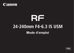 Canon RF 24-240mm F4-6.3 IS USM Manuel utilisateur