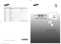 Samsung UA65HU9000T 65" UHD 4K Curved Smart TV HU9000 Series 9 Guide de démarrage rapide