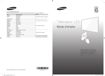 UA55H6800AK | Manuel utilisateur | Samsung UA48H6800AK 48