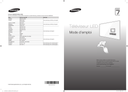 Samsung UA55H7000AT 55" Full HD Flat Smart TV H7000 Series 7 Guide de démarrage rapide