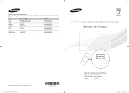 Samsung UA40ES7500R [2012] UA40ES7500R Smart 40-inch Full HD LED TV Guide de démarrage rapide