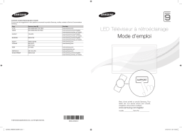 Samsung UA75ES9000R 75" Full HD Flat Smart TV ES9000 Series 9 Guide de démarrage rapide