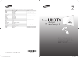 Samsung UA40HU7000U 40" UHD 4K Flat Smart TV HU7000 Series 7 Guide de démarrage rapide