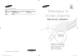 Samsung PS43D451A3 TV Plasma HD PS43D451A3 Guide de démarrage rapide